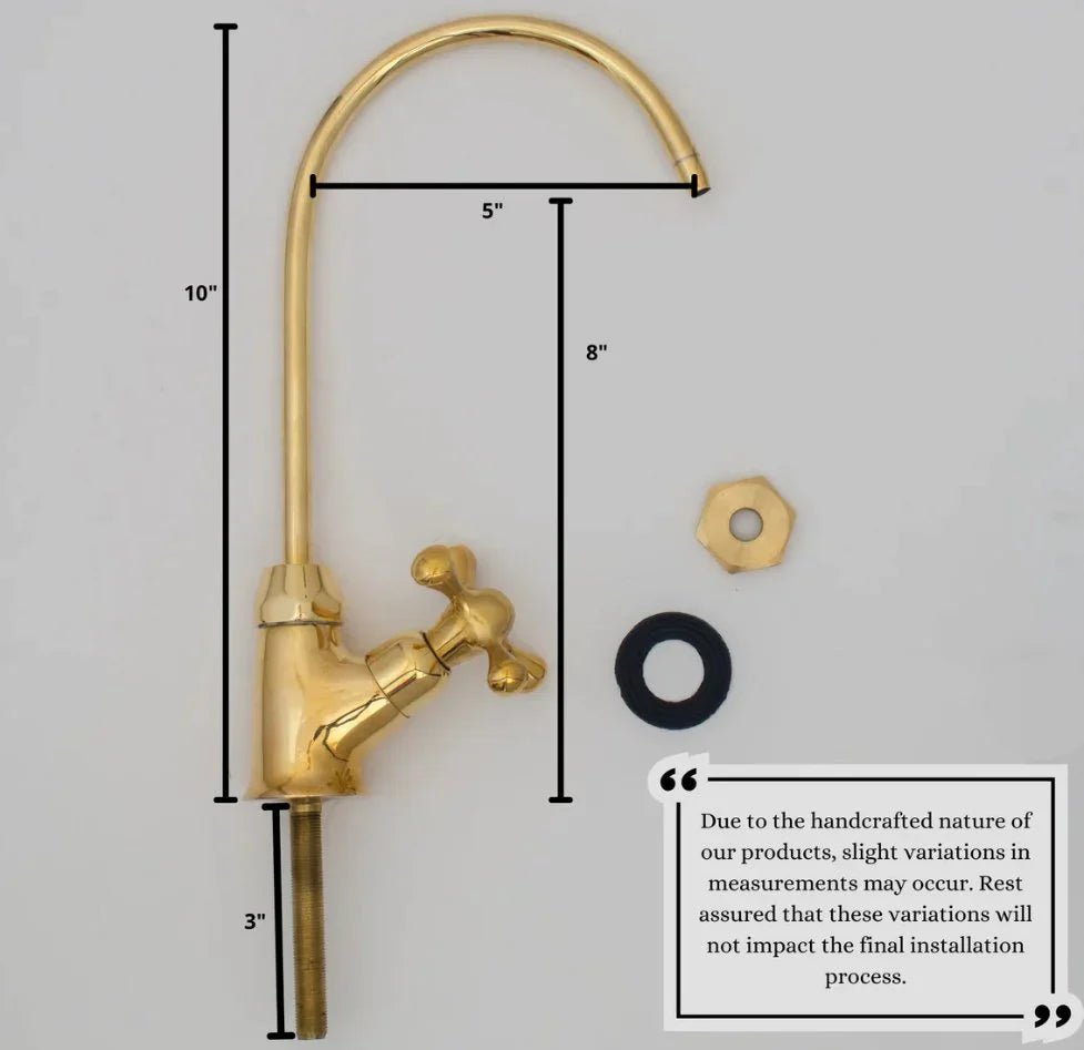 Brass Faucet Single Hole - Only Cold Or Hot Water - handcrafted luxury Kitchen Faucets for kitchen and bathroom interiors by Brooklyn Brass
