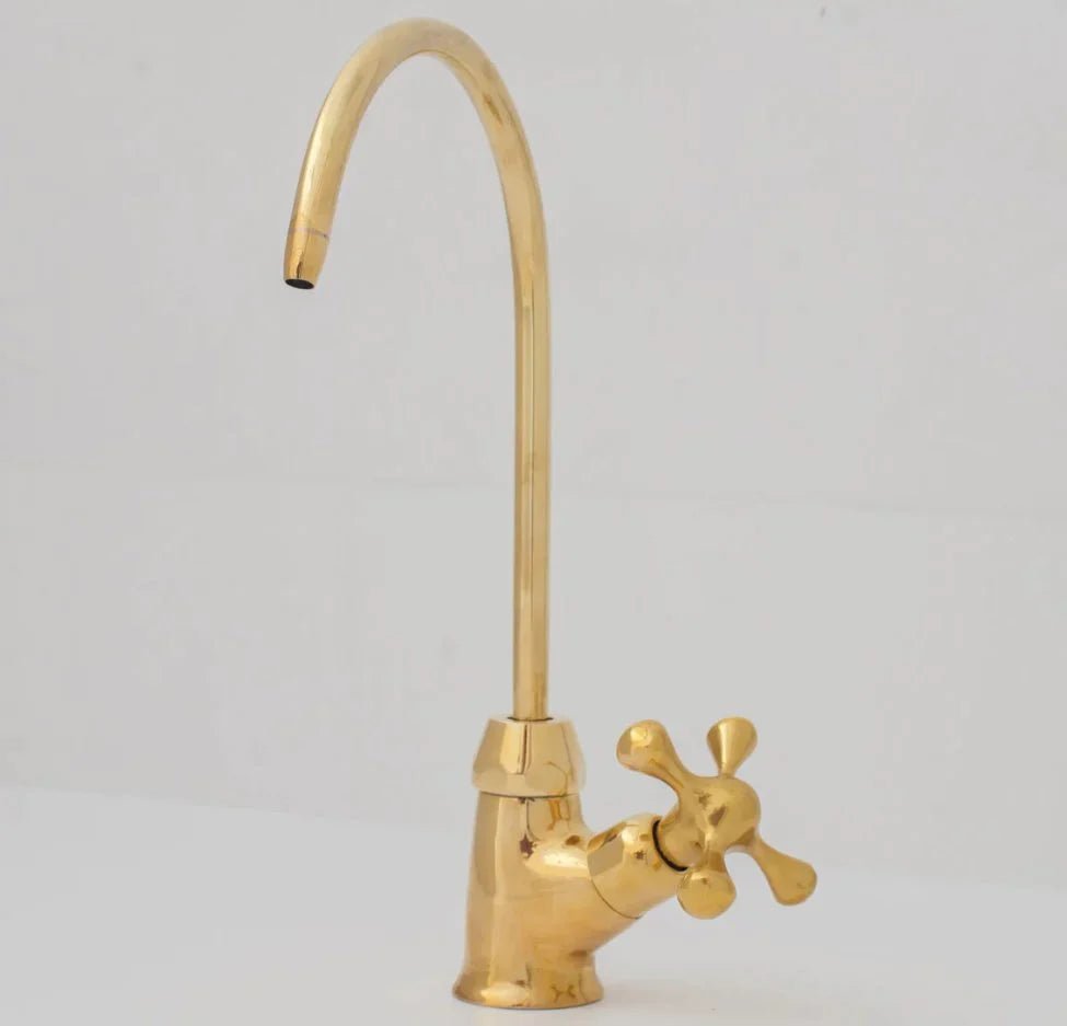 Brass Faucet Single Hole - Only Cold Or Hot Water - handcrafted luxury Kitchen Faucets for kitchen and bathroom interiors by Brooklyn Brass