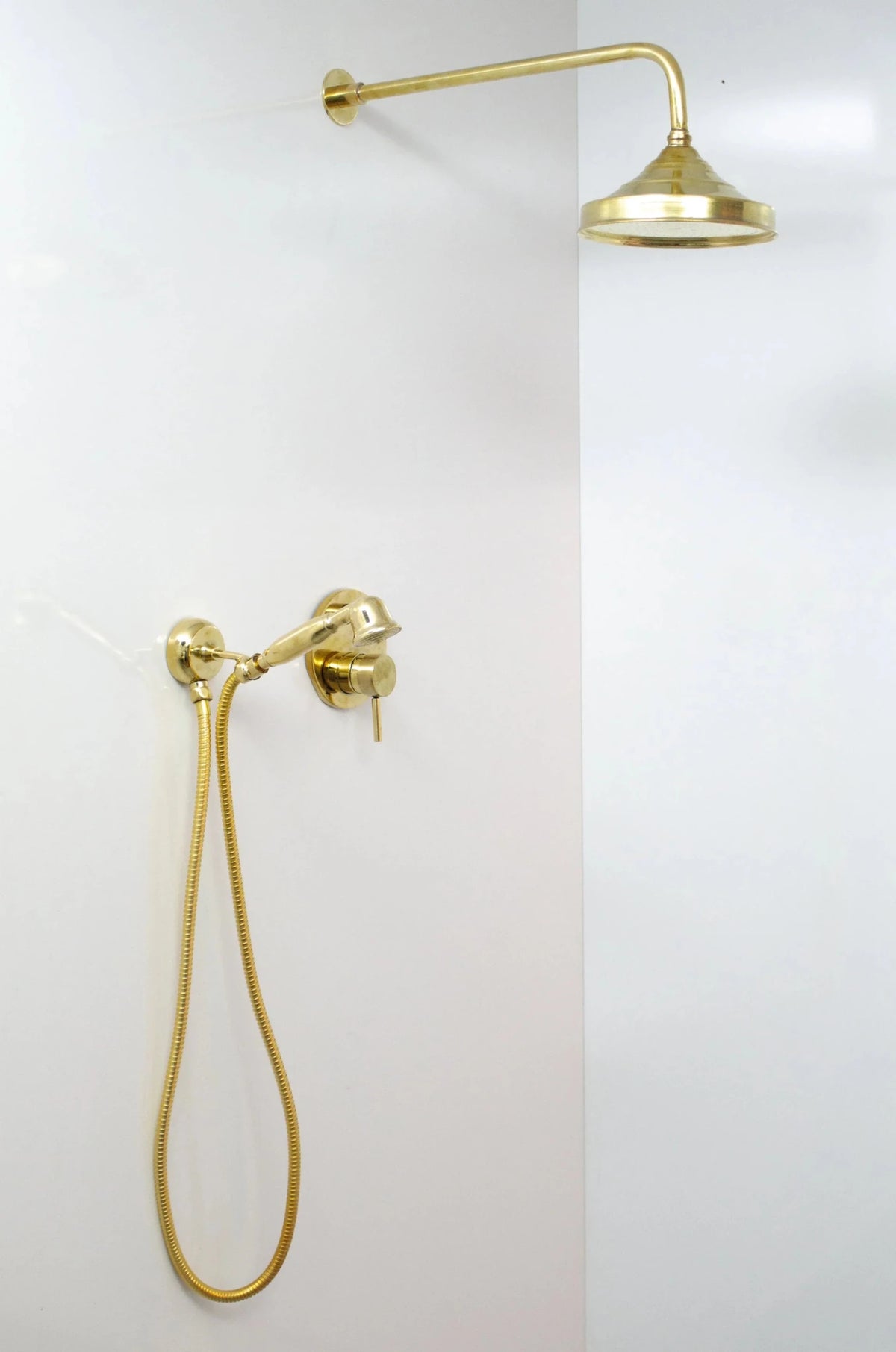 Brass Shower Fixtures - Brass Shower System - handcrafted luxury Shower Systems for kitchen and bathroom interiors by Brooklyn Brass