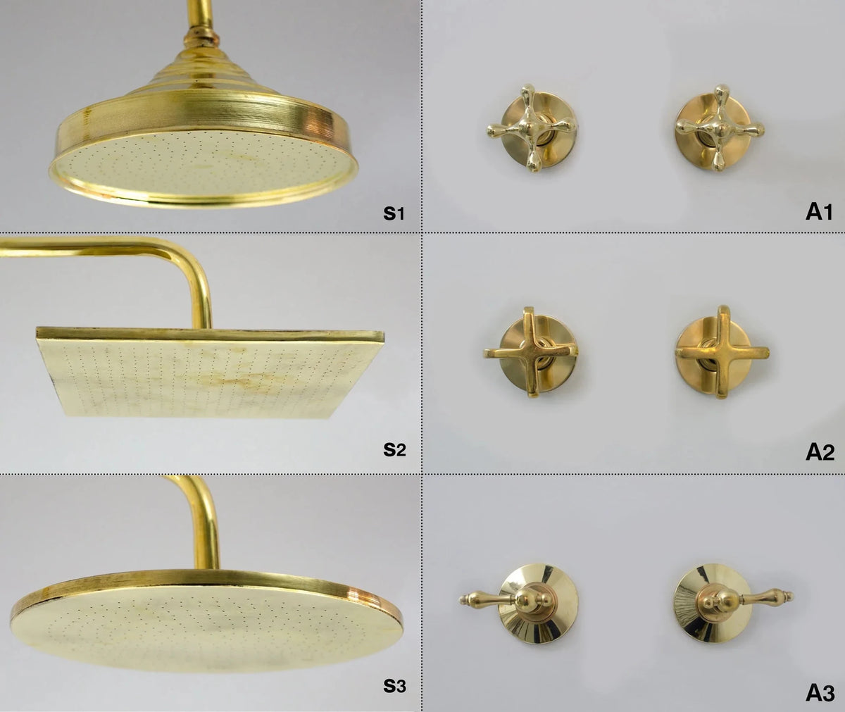 Brass Shower System - Brass Shower Set - handcrafted luxury Shower Systems for kitchen and bathroom interiors by Brooklyn Brass