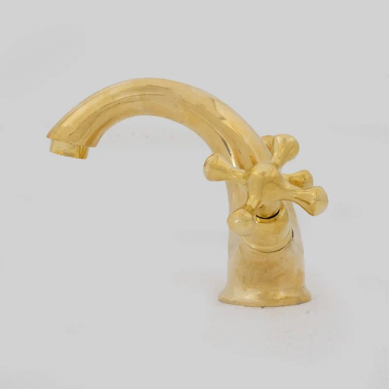 Brass Single Hole Bathroom Faucet - Bath Vanity Faucet - handcrafted luxury Bathroom Faucets for kitchen and bathroom interiors by Brooklyn Brass