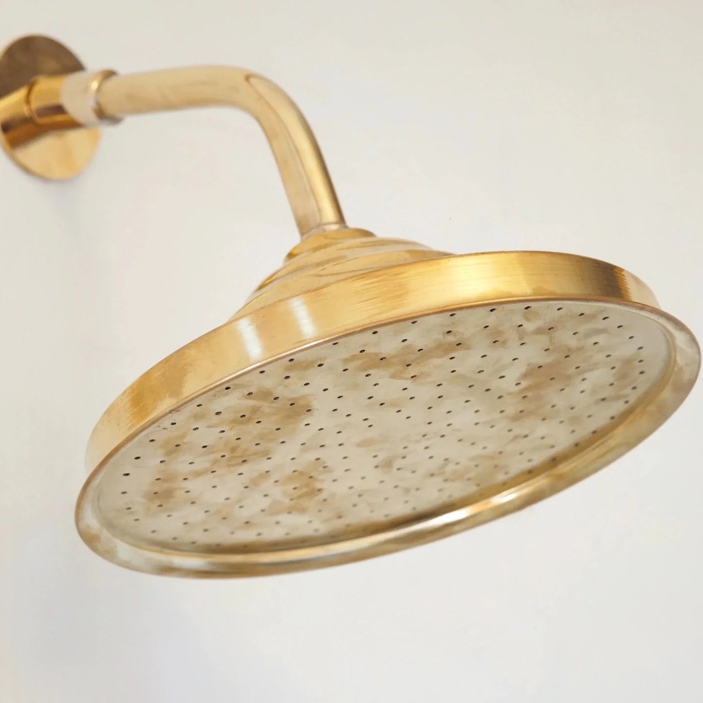 Built in Brass Shower System, Antique Brass Shower Fixtures - handcrafted luxury Showers for kitchen and bathroom interiors by Brooklyn Brass