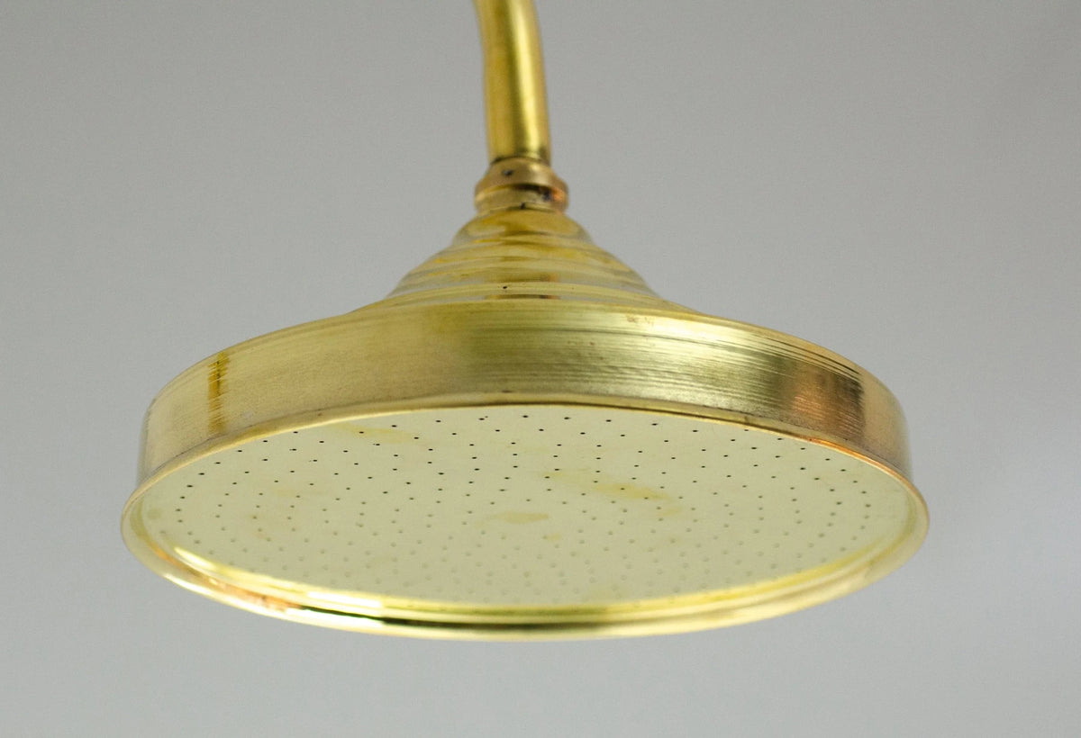 Built in Solid Brass Shower 2 outlet - Concealed Brass Shower Set with Tub filler - handcrafted luxury Shower Systems for kitchen and bathroom interiors by Brooklyn Brass