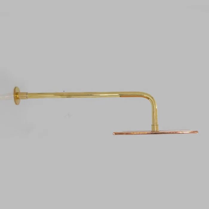 Copper Shower Head - Square Shower Head - handcrafted luxury Shower Systems for kitchen and bathroom interiors by Brooklyn Brass
