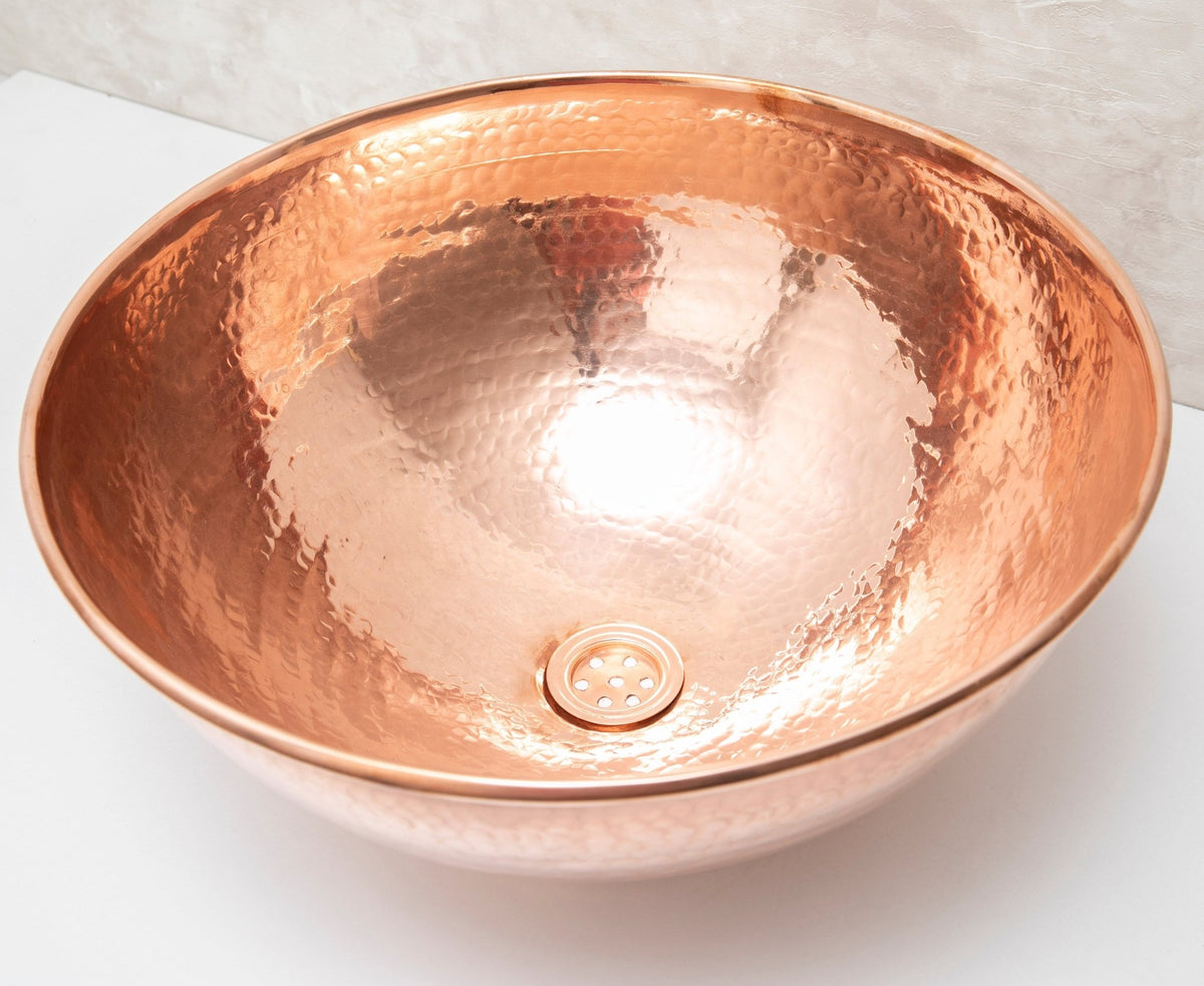 Copper Vanity Vessel Sink - handcrafted luxury Sinks for kitchen and bathroom interiors by Brooklyn Brass
