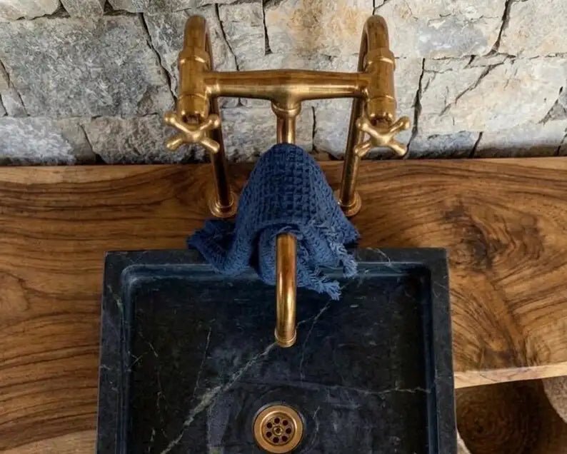 Elephant Trunk Spout Brass Kitchen Faucet - handcrafted luxury Kitchen Faucets for kitchen and bathroom interiors by Brooklyn Brass