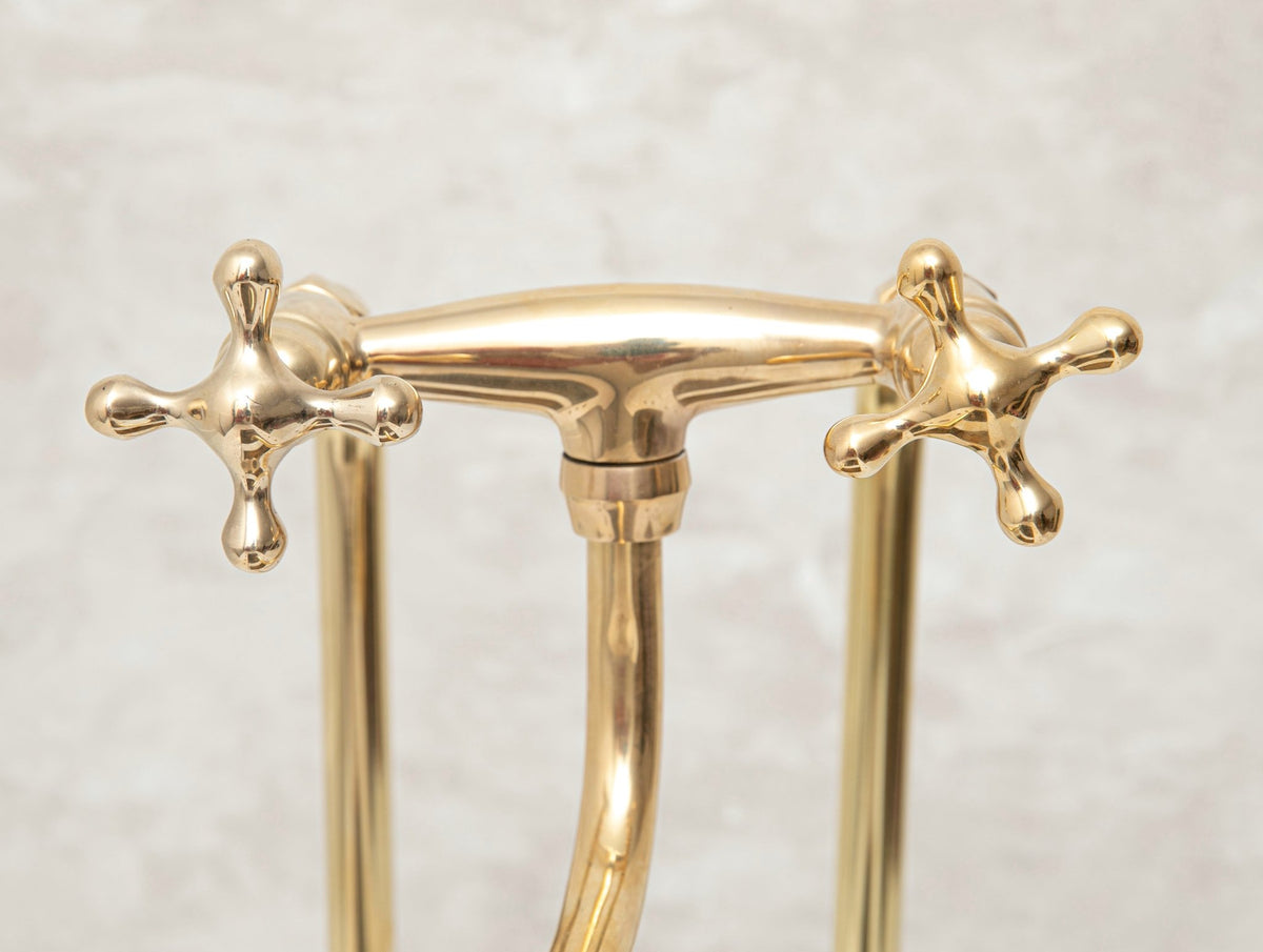 Elephant Trunk Spout Brass Kitchen Faucet - handcrafted luxury Kitchen Faucets for kitchen and bathroom interiors by Brooklyn Brass