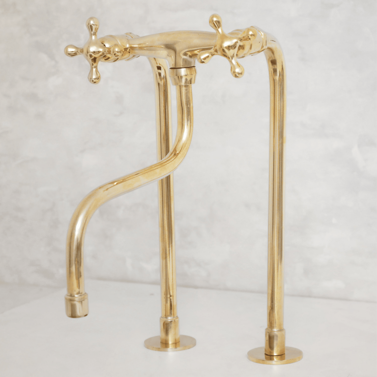 Elephant Trunk Spout Brass Kitchen Faucet - handcrafted luxury Kitchen Faucets for kitchen and bathroom interiors by Brooklyn Brass