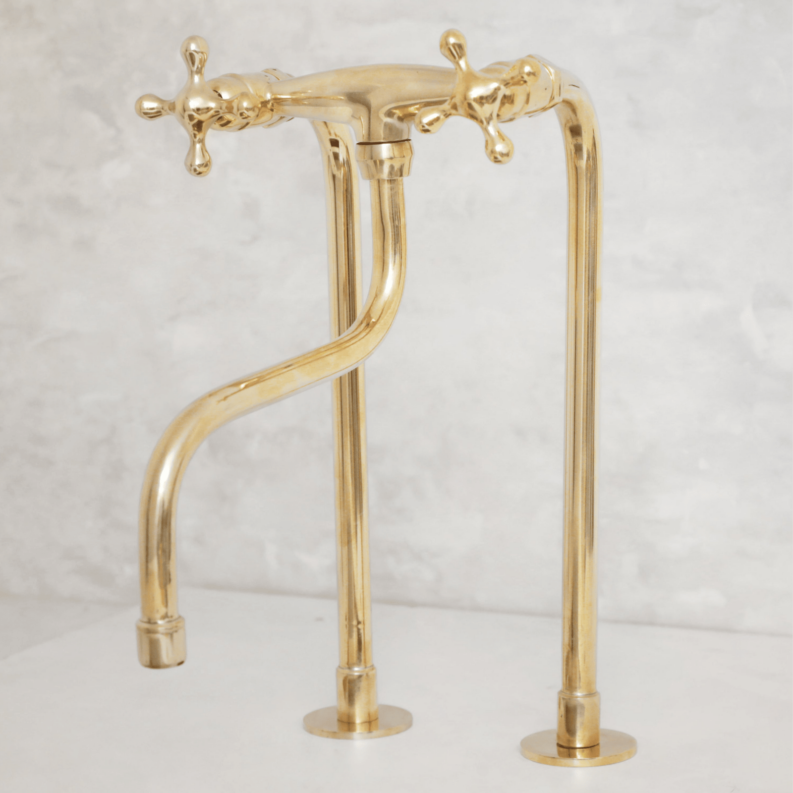 Elephant Trunk Spout Brass Kitchen Faucet - handcrafted luxury Kitchen Faucets for kitchen and bathroom interiors by Brooklyn Brass