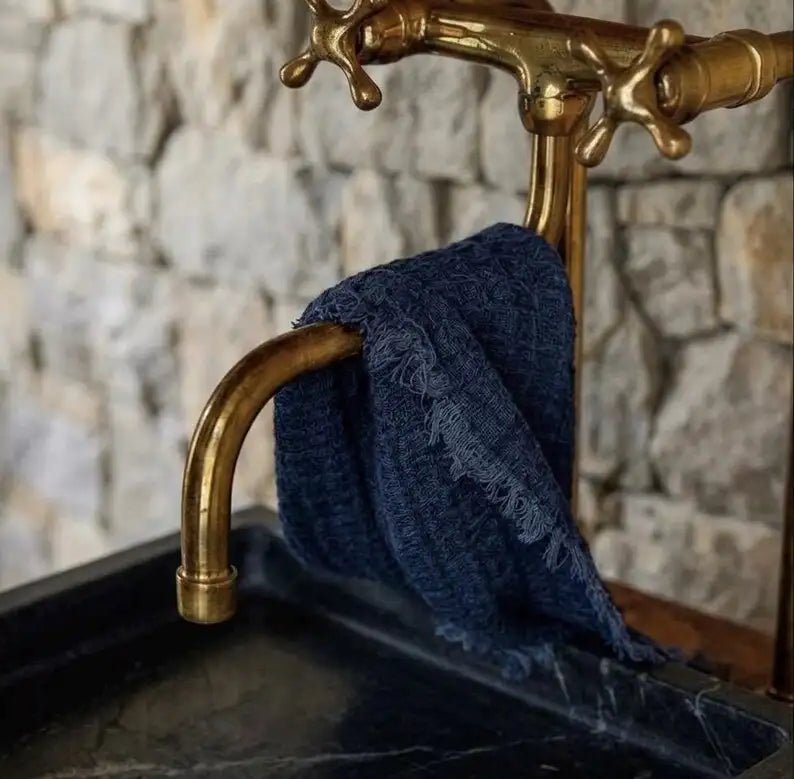 Elephant Trunk Spout Brass Kitchen Faucet - handcrafted luxury Kitchen Faucets for kitchen and bathroom interiors by Brooklyn Brass