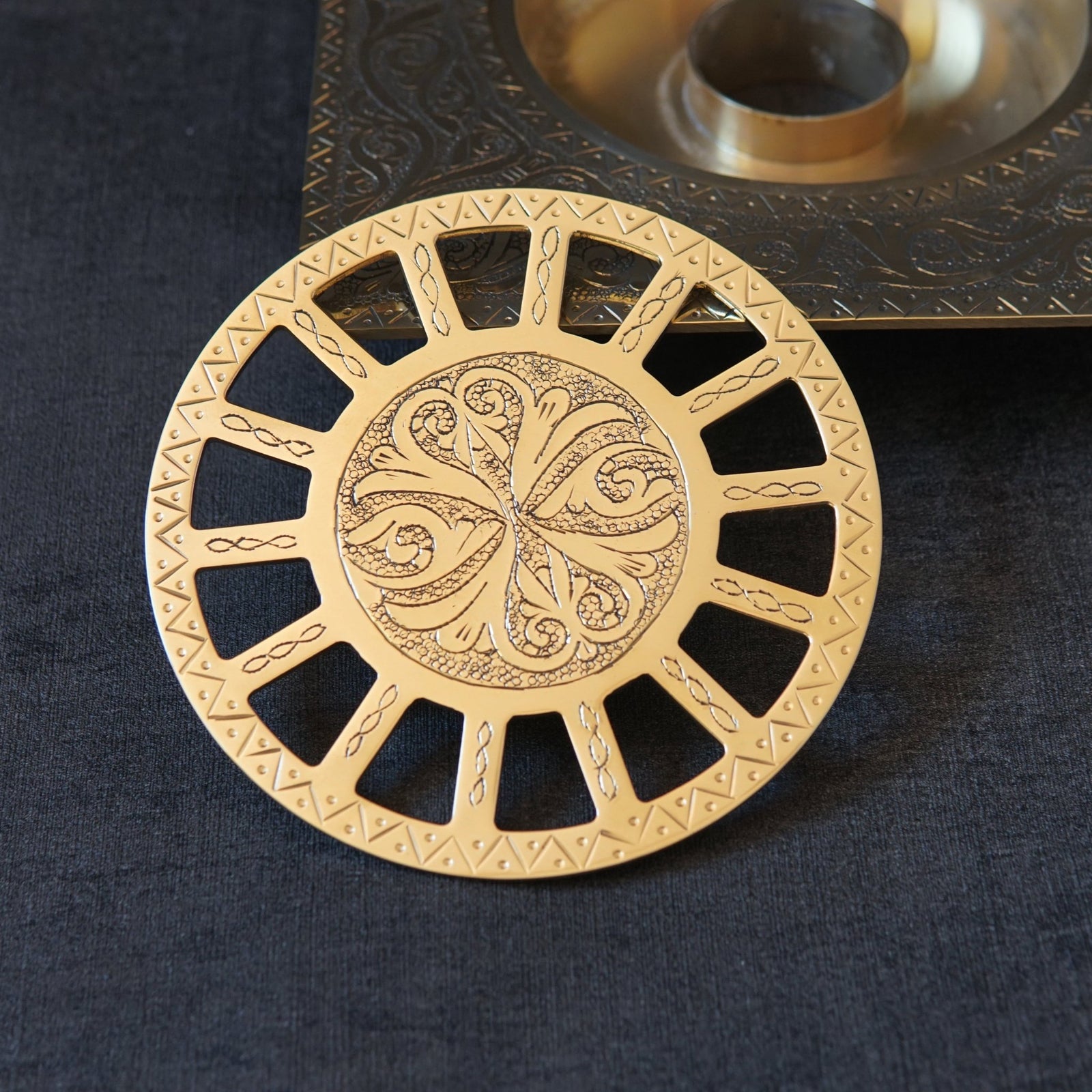 Engraved Brass Square Bathroom Floor Drain - handcrafted luxury Hardware and Drains for kitchen and bathroom interiors by Brooklyn Brass