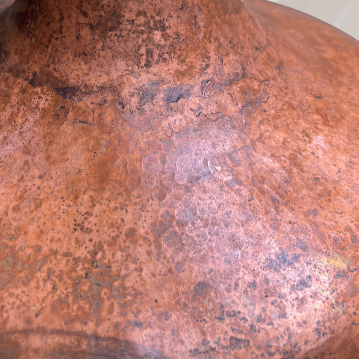 Hammered Copper Flared Dome Pendant – Rustic Ceiling Light - handcrafted luxury for kitchen and bathroom interiors by Brooklyn Brass