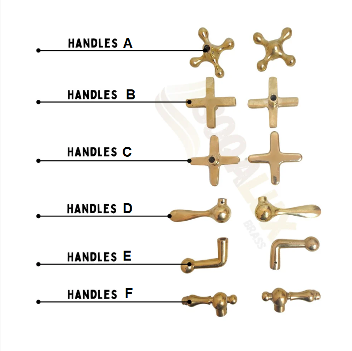 Unlacquered Solid Brass Bridge Faucet, Vintage Kitchen Sink Tap