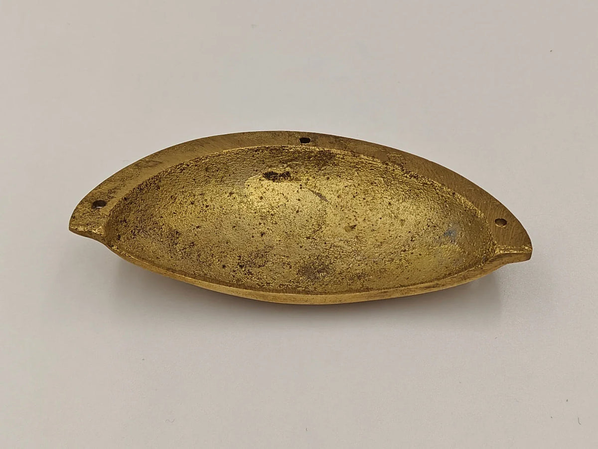 Unlacquered Solid Brass Cup Pull
