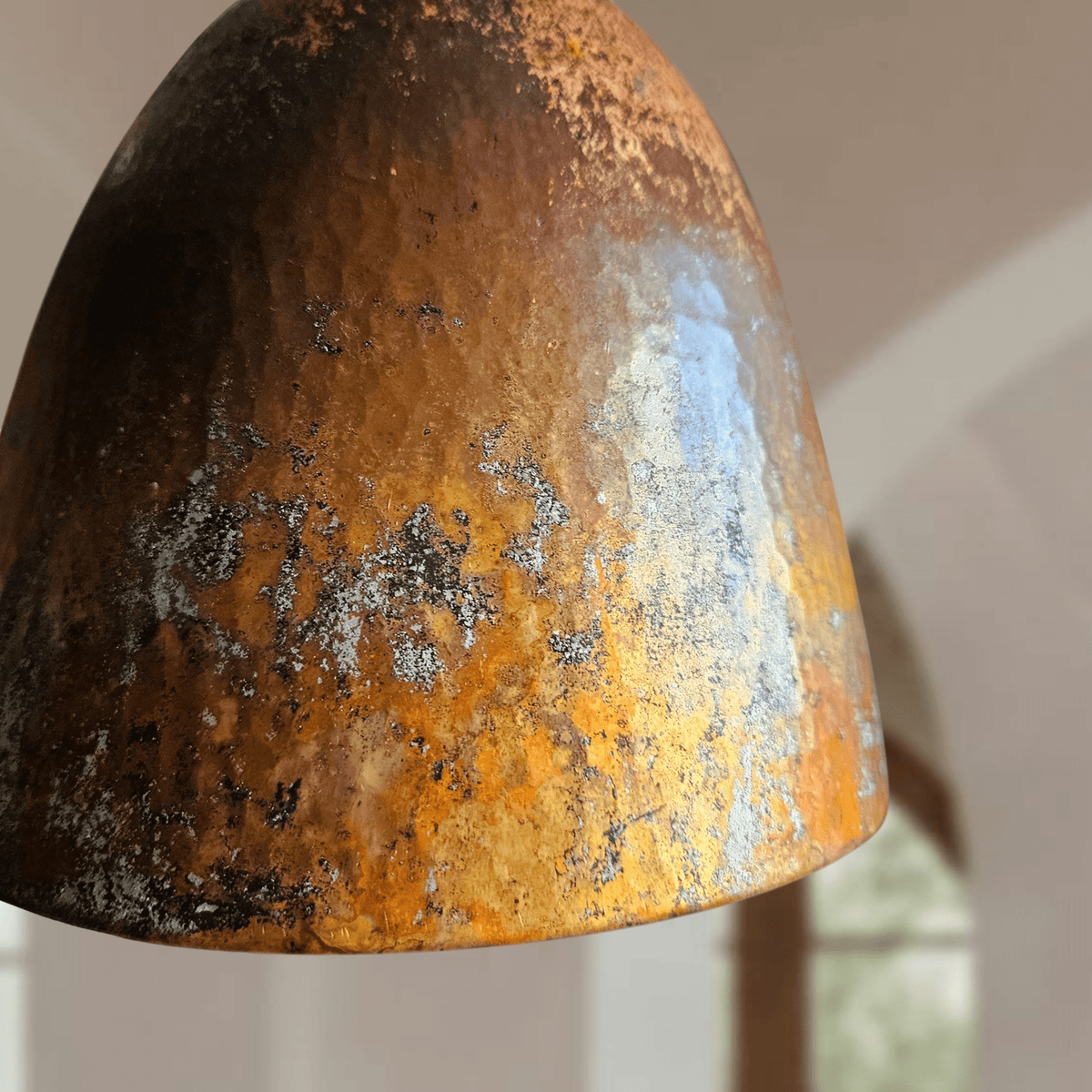 Oxidized Copper Dome Pendant – Rustic Ceiling Light for Warm Kitchen Spaces - handcrafted luxury for kitchen and bathroom interiors by Brooklyn Brass