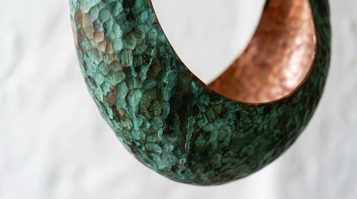 Personalized 5 Set of 3 Green Patina Copper Pendant Lights – Handmade in Morocco | Industrial Cylindrical Kitchen Island, Rustic Farmhouse - handcrafted luxury Pendant Light for kitchen and bathroom interiors by Brooklyn Brass