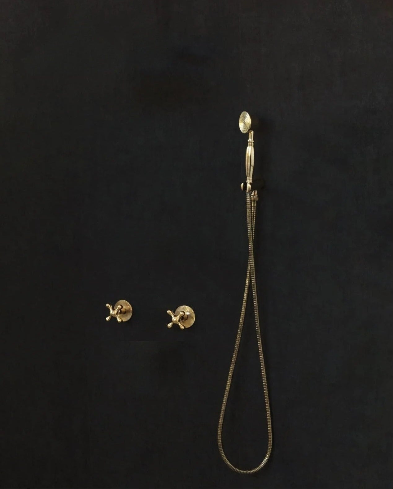 Solid Brass Concealed Shower – Handheld Shower - handcrafted luxury Showers for kitchen and bathroom interiors by Brooklyn Brass
