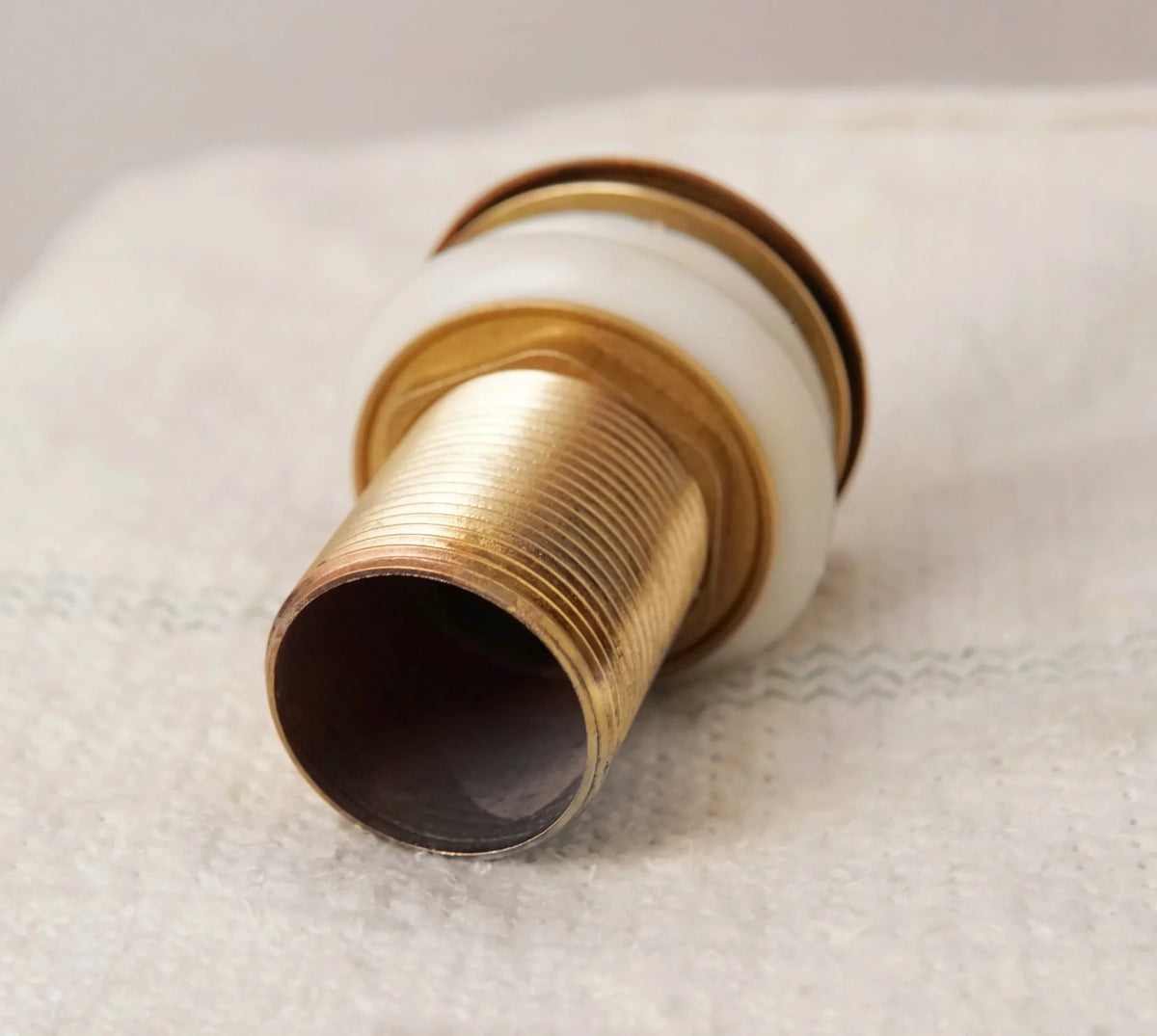 Solid Brass Drain, Push Up Button - handcrafted luxury Hardware and Drains for kitchen and bathroom interiors by Brooklyn Brass