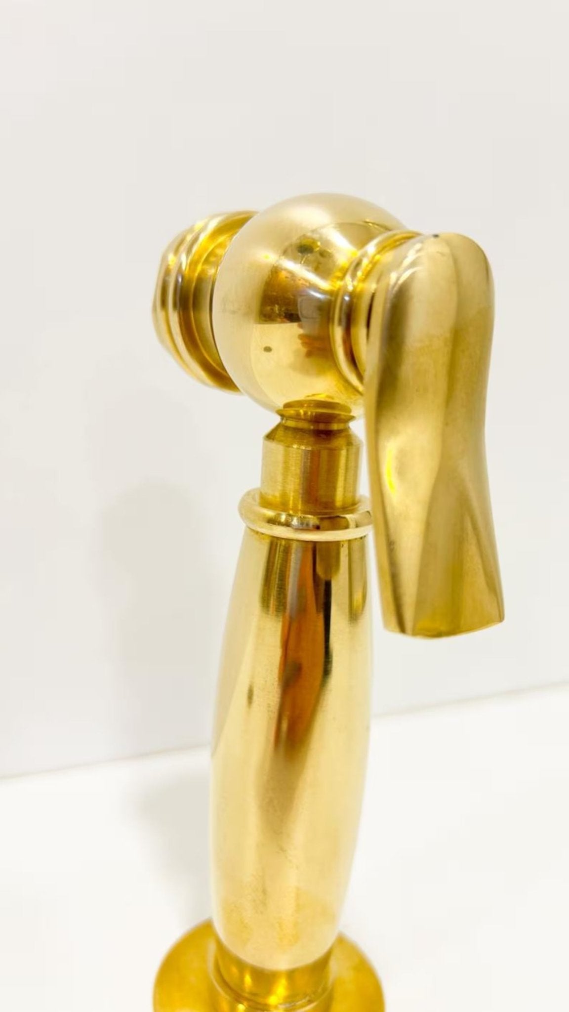 Solid Brass Kitchen Hand Sprayer - Classic Side Sprayer - handcrafted luxury Kitchen Faucets for kitchen and bathroom interiors by Brooklyn Brass