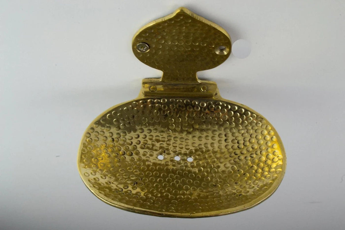 Solid Brass Soap Holder, Handcrafted Wall Soap Dish - handcrafted luxury Hardware and Drains for kitchen and bathroom interiors by Brooklyn Brass