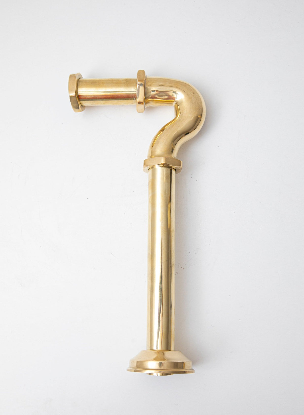 Solid Unlacquered Brass S - trap , Brass Water Trap - handcrafted luxury Hardware and Drains for kitchen and bathroom interiors by Brooklyn Brass