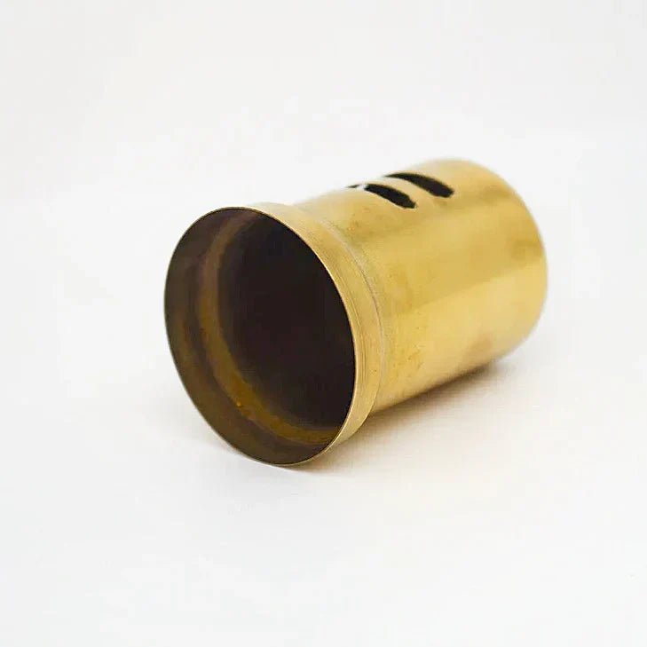 Unlacquered Brass Air Gap Cover, Solid Brass Dishwasher Air Gap Cover - handcrafted luxury Hardware and Drains for kitchen and bathroom interiors by Brooklyn Brass