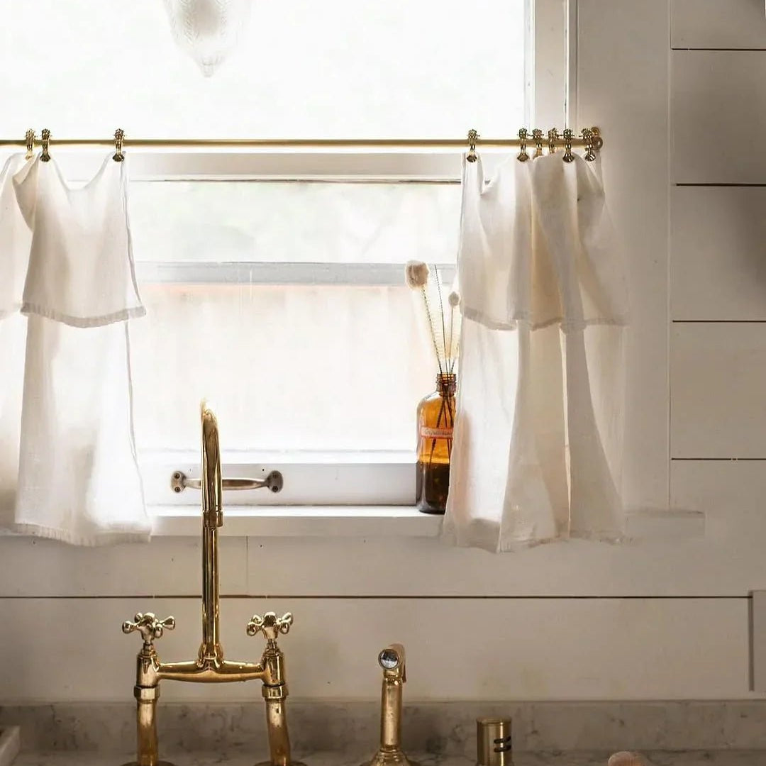Unlacquered Brass Air Gap Cover, Solid Brass Dishwasher Air Gap Cover - handcrafted luxury Hardware and Drains for kitchen and bathroom interiors by Brooklyn Brass