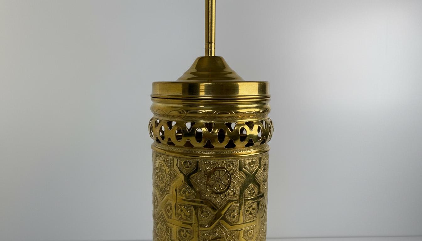Unlacquered Brass Bathroom Set, Moroccan Basket Bin, Brush Holder, Vintage Decor - handcrafted luxury for kitchen and bathroom interiors by Brooklyn Brass
