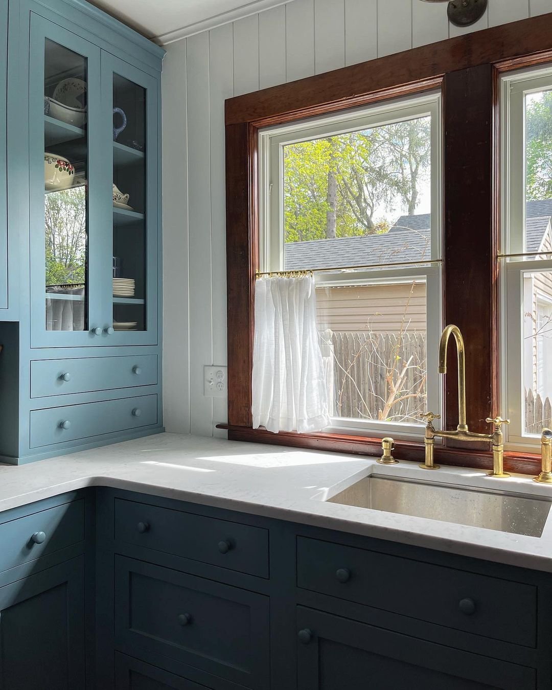 Unlacquered Brass Bridge Kitchen Faucet - Solid Brass Kitchen Tap - handcrafted luxury Kitchen Faucets for kitchen and bathroom interiors by Brooklyn Brass