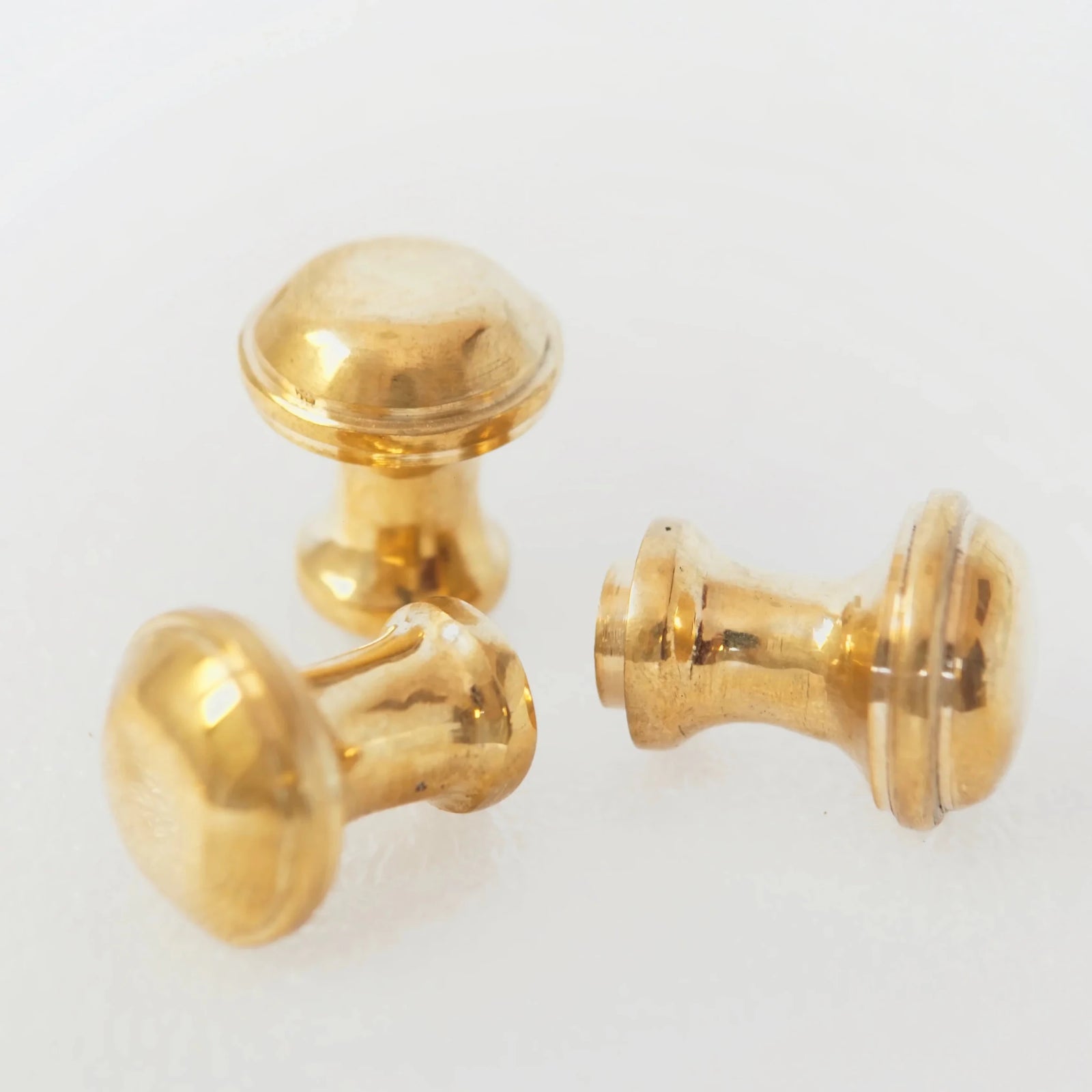 Unlacquered Brass Cabinet Knobs, Antique Brass Round Knob, Vintage Knobs - handcrafted luxury Hardware and Drains for kitchen and bathroom interiors by Brooklyn Brass