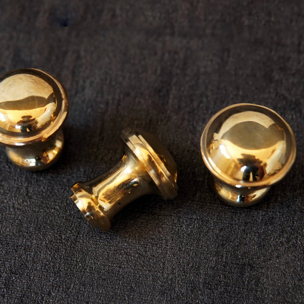 Unlacquered Brass Cabinet Knobs, Antique Brass Round Knob, Vintage Knobs - handcrafted luxury Hardware and Drains for kitchen and bathroom interiors by Brooklyn Brass
