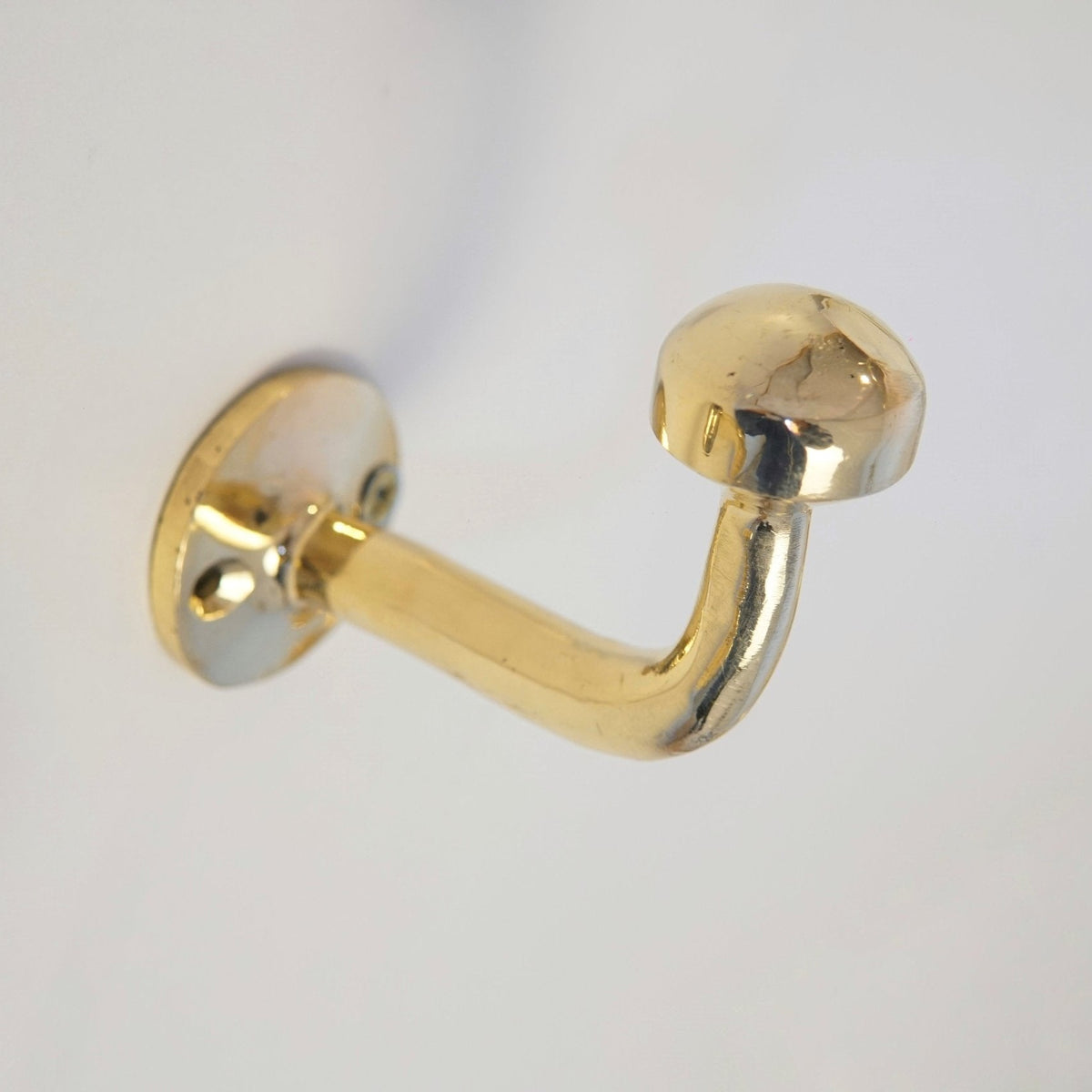 Unlacquered Brass Hook, Brass Hook Organizer - handcrafted luxury Hardware and Drains for kitchen and bathroom interiors by Brooklyn Brass