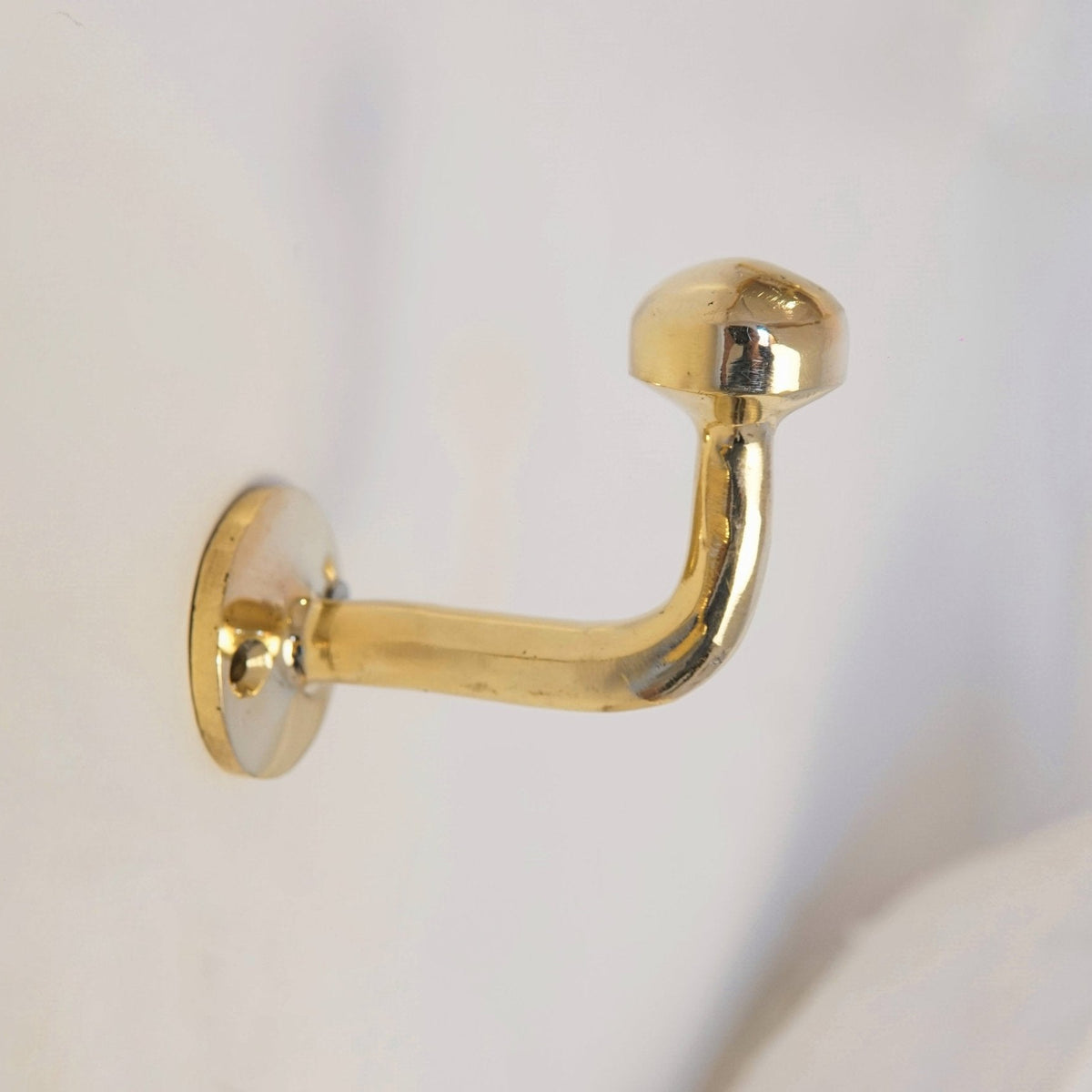 Unlacquered Brass Hook, Brass Hook Organizer - handcrafted luxury Hardware and Drains for kitchen and bathroom interiors by Brooklyn Brass