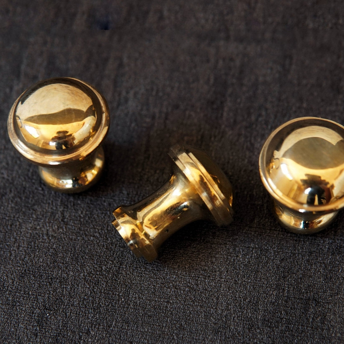 Unlacquered Brass Knobs, Antique Brass Round Knob, Vintage Cabinet Knobs - handcrafted luxury Hardware and Drains for kitchen and bathroom interiors by Brooklyn Brass