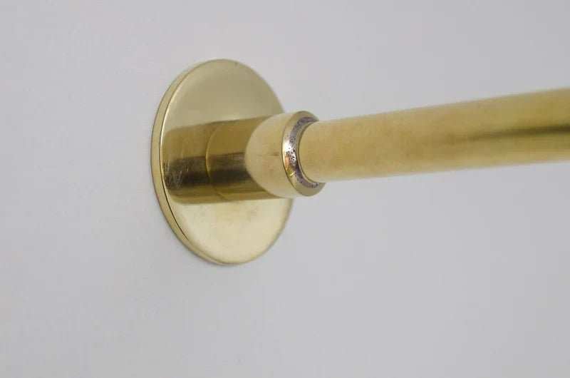 Unlacquered Brass Shower – Rain Shower Set - handcrafted luxury Shower Systems for kitchen and bathroom interiors by Brooklyn Brass