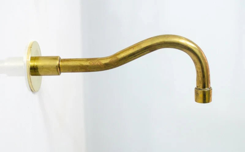 Unlacquered Brass Shower – Rain Shower Set - handcrafted luxury Shower Systems for kitchen and bathroom interiors by Brooklyn Brass
