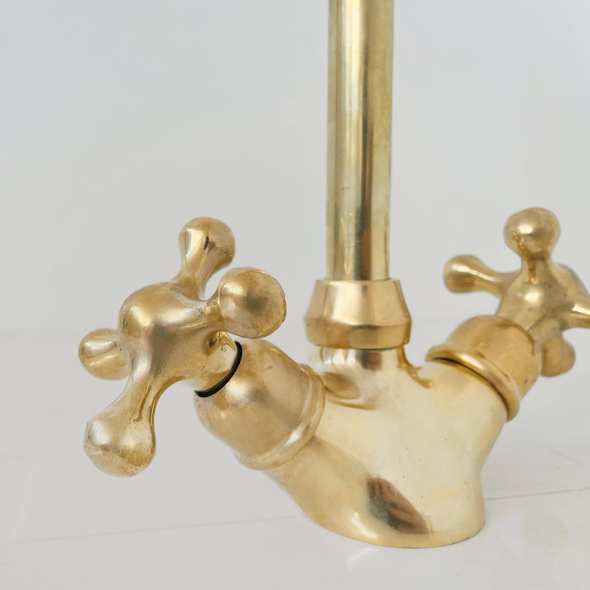 Unlacquered Brass Single Hole Faucet, Brass Bathroom Faucet - handcrafted luxury Bathroom Faucets for kitchen and bathroom interiors by Brooklyn Brass