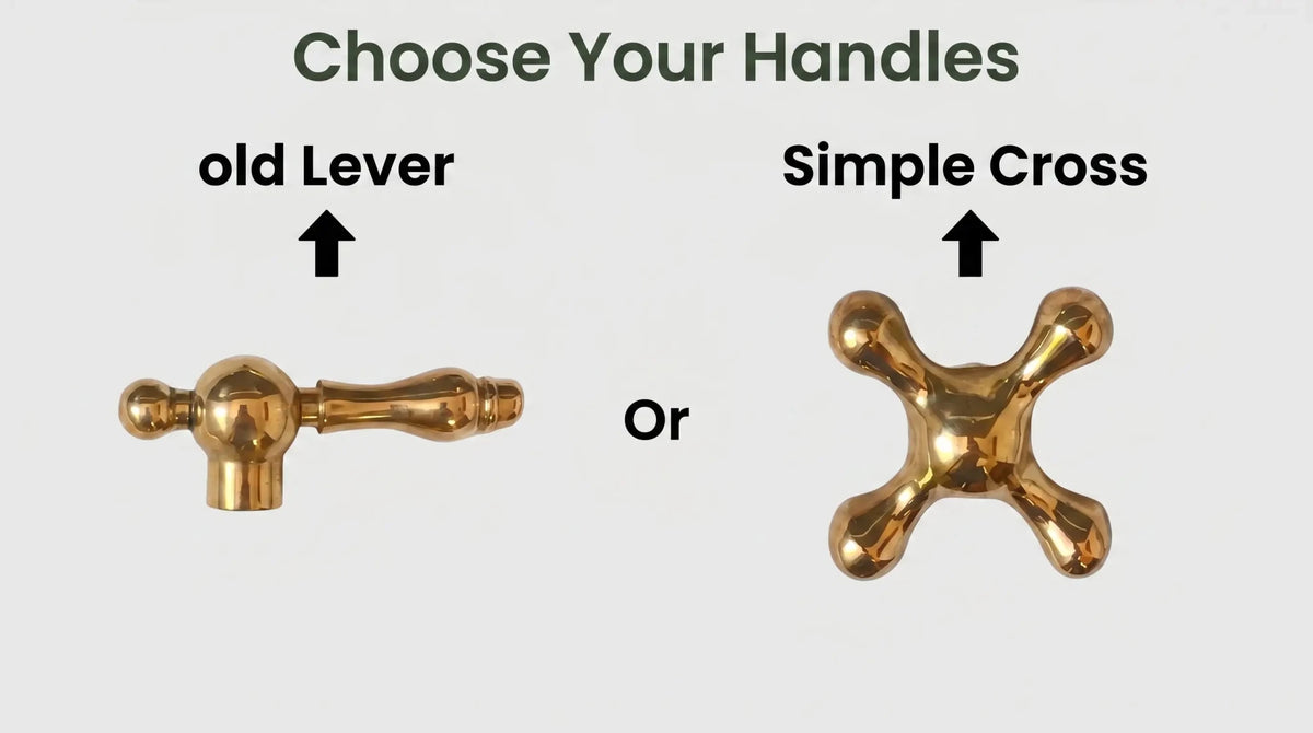 Unlacquered Brass Wall Mount Faucet/Solid Brass Bathroom / Kitchen Faucet - handcrafted luxury Kitchen Faucets for kitchen and bathroom interiors by Brooklyn Brass