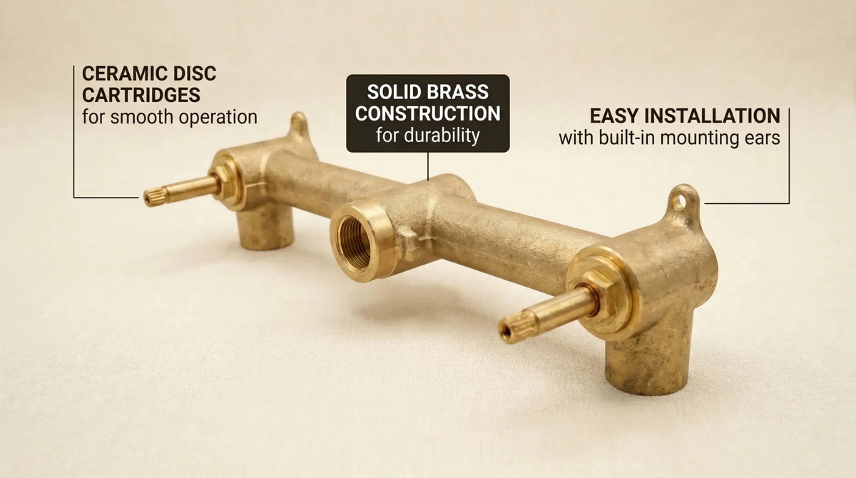 Unlacquered Brass Wall Sink – Hammered Bathroom Basin with Faucet - handcrafted luxury Bathroom Sinks for kitchen and bathroom interiors by Brooklyn Brass