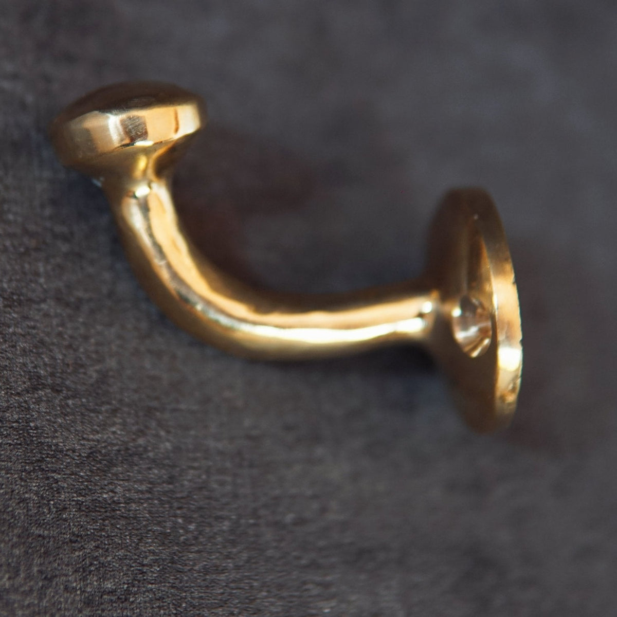 Unlacquered Solid Brass Hook, Multi Use Hook For Storage - handcrafted luxury Hardware and Drains for kitchen and bathroom interiors by Brooklyn Brass