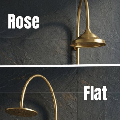 Unlacquered Solid Brass Shower System with Handheld - Exposed High Pressure Shower - handcrafted luxury Showers for kitchen and bathroom interiors by Brooklyn Brass