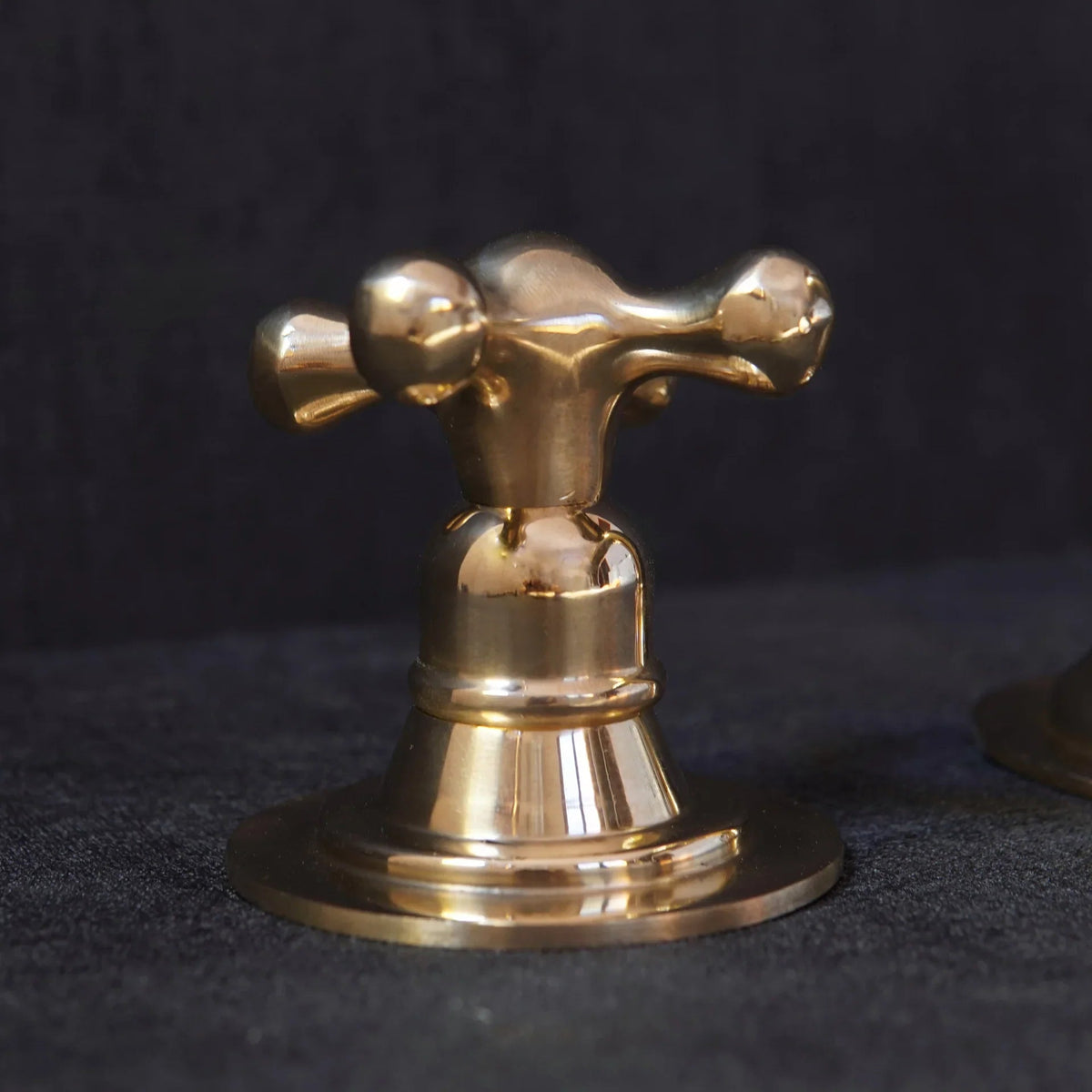 Widespread 3 Holes Solid Unlacquered Brass Faucet, Antique Brass Bathroom Tap - handcrafted luxury Bathroom Faucets for kitchen and bathroom interiors by Brooklyn Brass