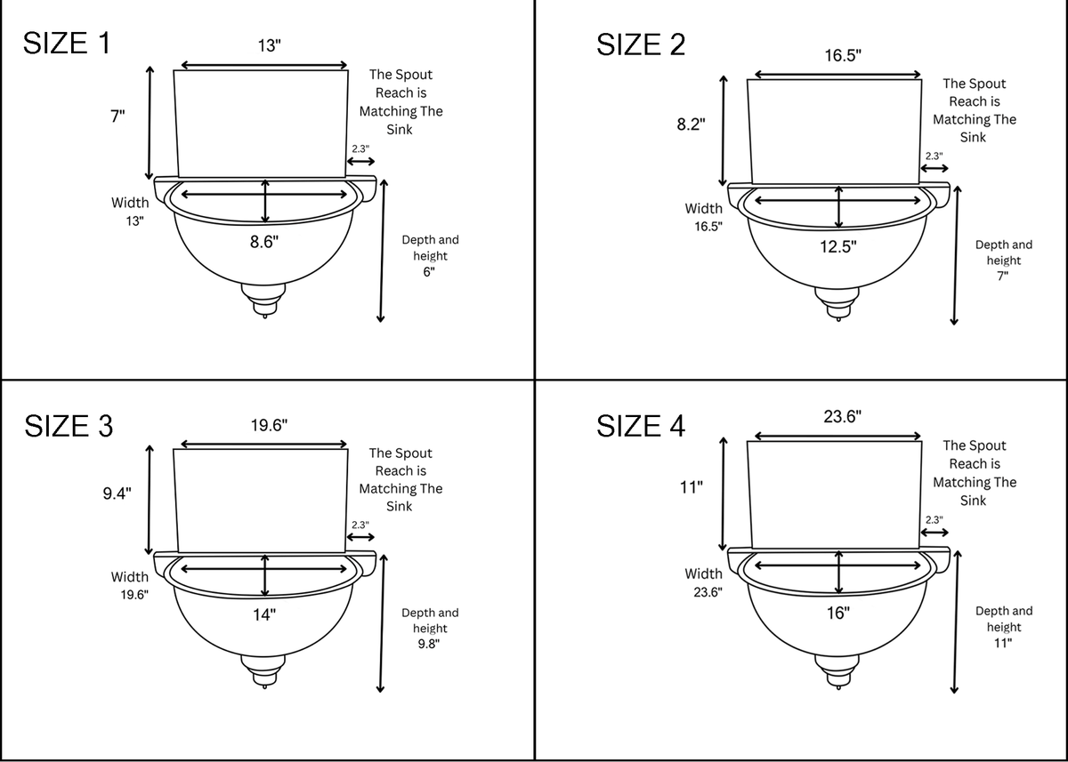 Unlacquered Brass Wall Sink – Hammered Bathroom Basin with Faucet